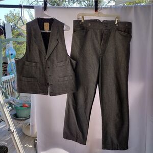Frontier clothing pants and vest set